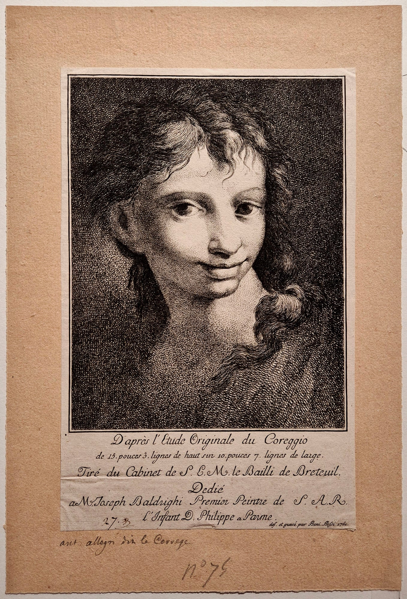 Portrait d'enfant. BOSSI.