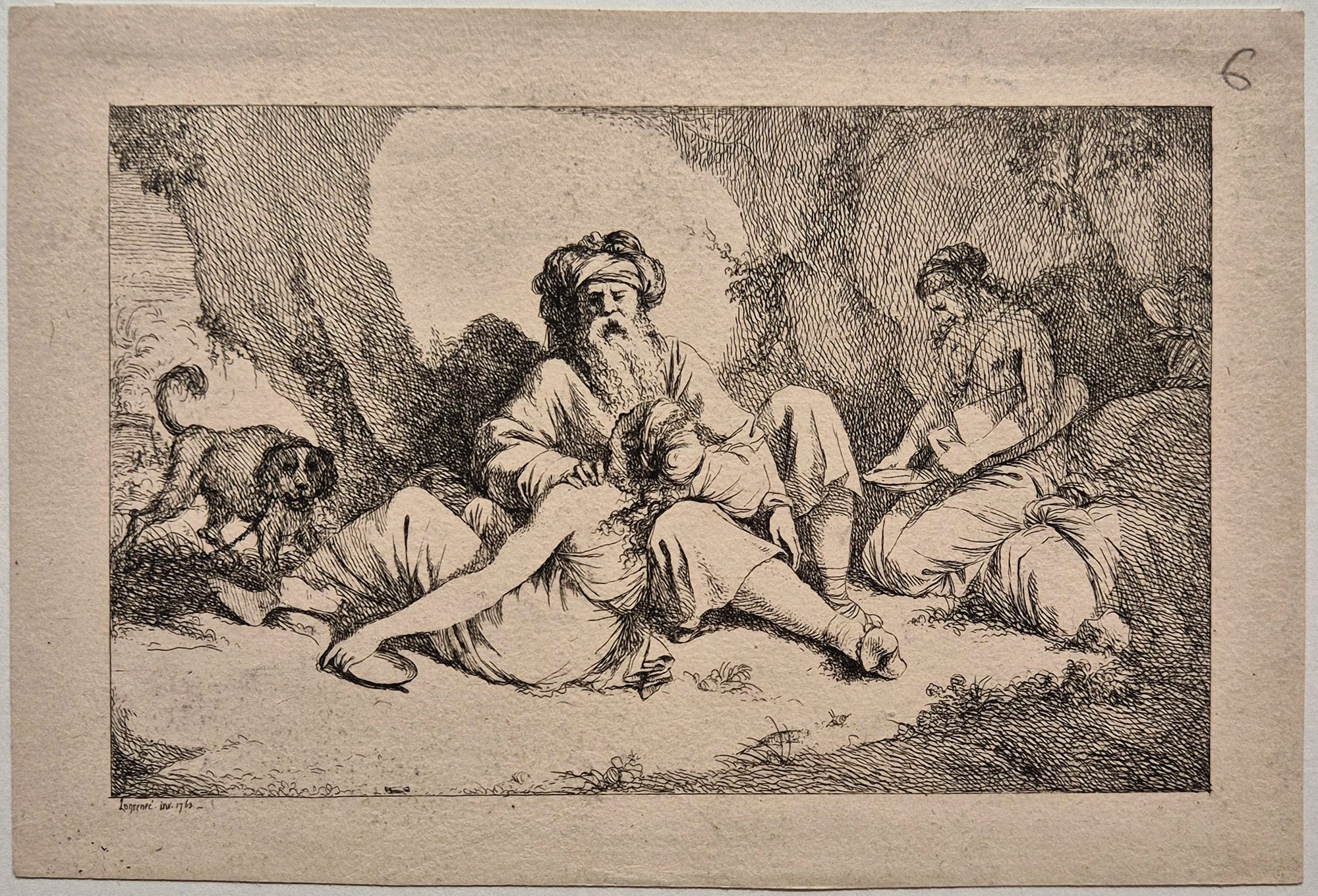 Loth et ses filles. Lagrenee.