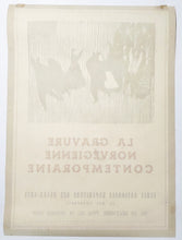 Charger l'image dans la galerie, Affiche d'exposition "La gravure Norvégienne Contemporaine" à l'Ecole Nationale supérieure des Beaux-Arts. 1956.