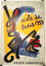 Charger l'image dans la galerie, Affiche d'exposition "Ecole de Paris 1955" à la galerie Charpentier. 1955.
