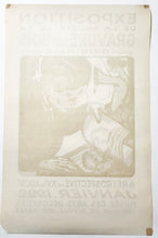 Charger l'image dans la galerie, Affiche "Exposition de la société de la gravure sur bois originale & rétrospective du Xve au XIXe siécle" au musée des arts décoratifs à Paris. 1922.