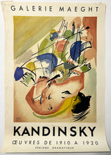 Charger l'image dans la galerie, Affiche d'exposition "Kandinsky œuvres de 1910 à 1920 période dramatique".