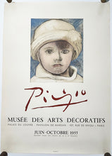 Charger l'image dans la galerie, Affiche d'exposition "Picasso" au musée des arts décoratifs de Paris. 1955.