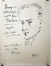 Charger l'image dans la galerie, Affiche d'exposition "Hommage des artistes Espagnols au poète Antonio Machado" à la maison de la pensée française. 1955.