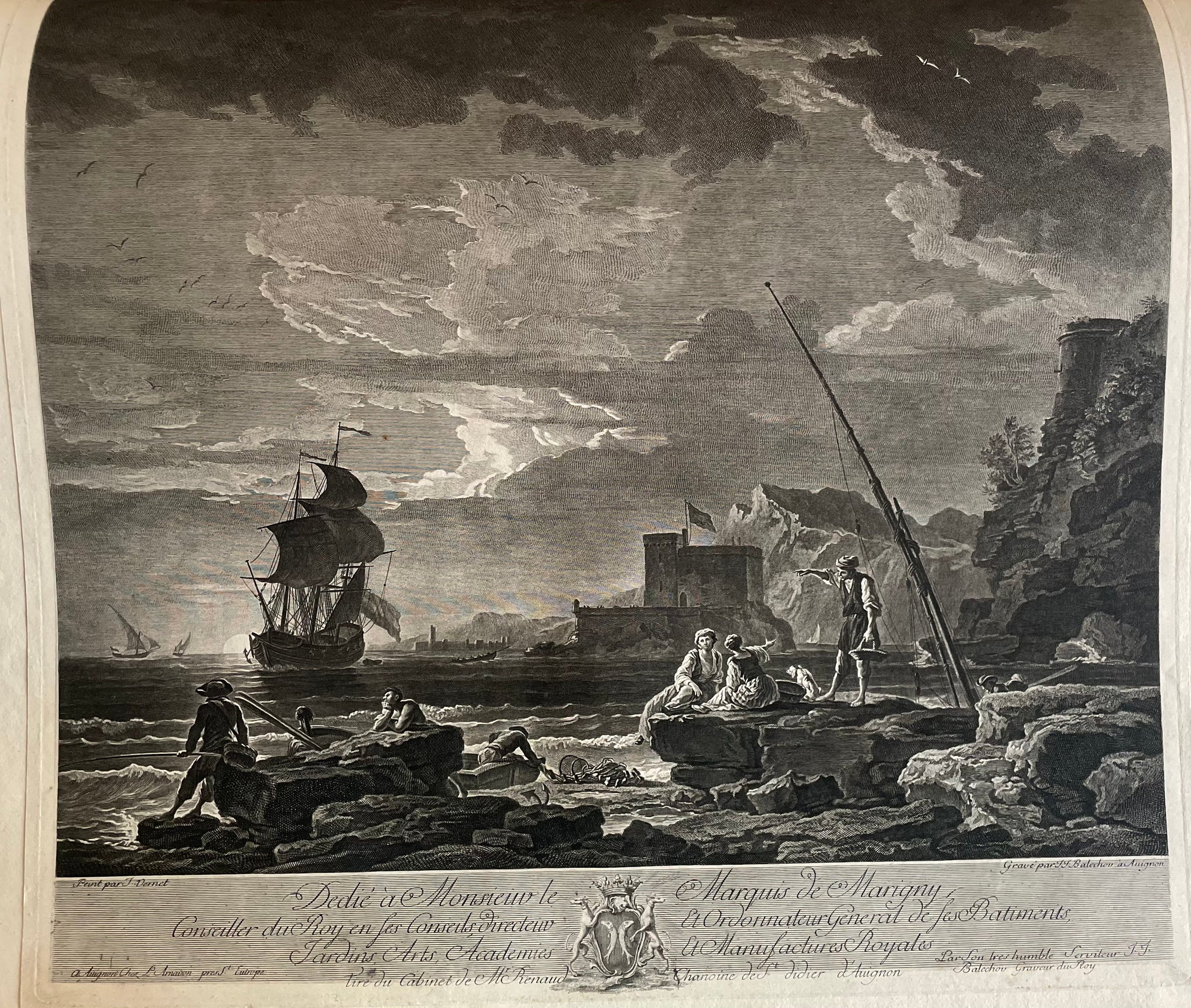 RECUEIL DE 59 GRAVURES PROVENANT DE LA  BIBLIOTHEQUE DU BARON JAMES DE ROTHSCHILD.