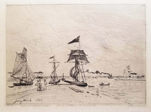 Charger l'image dans la galerie, Jetée au bois dans le port de Honfleur. 1865.
