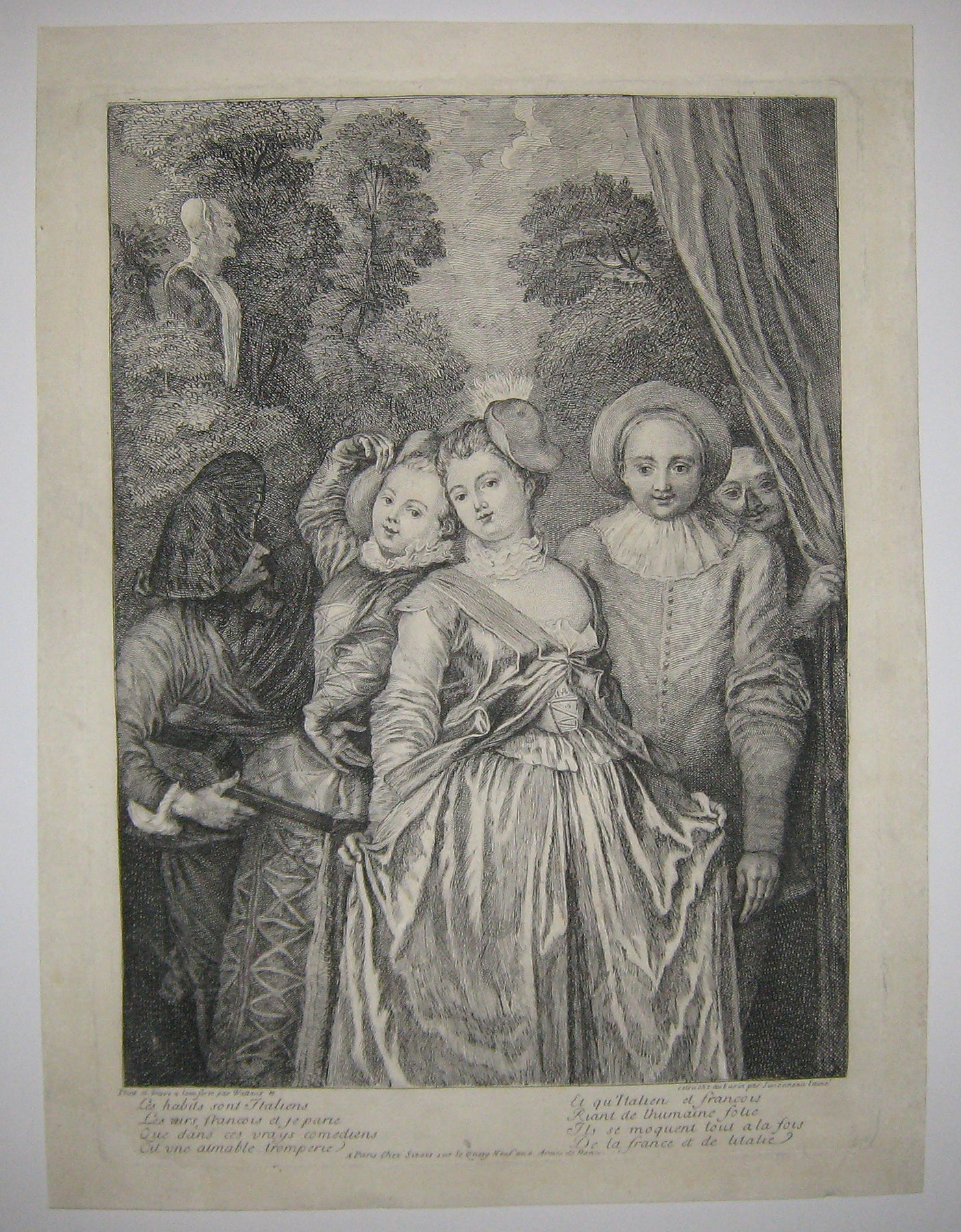 Acteurs de la Comédie Italienne.