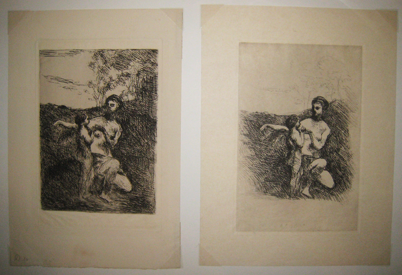 Vénus coupant les ailes de l'Amour (1ère et 2ème planche). c.1869-