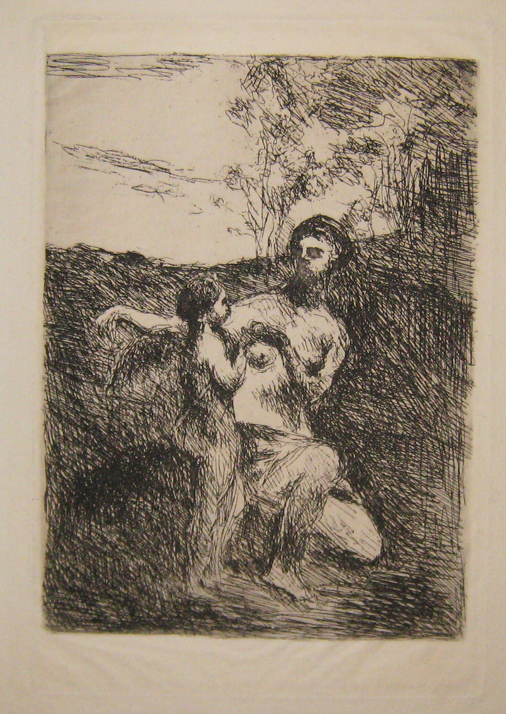 Vénus coupant les ailes de l'Amour (1ère et 2ème planche). c.1869-