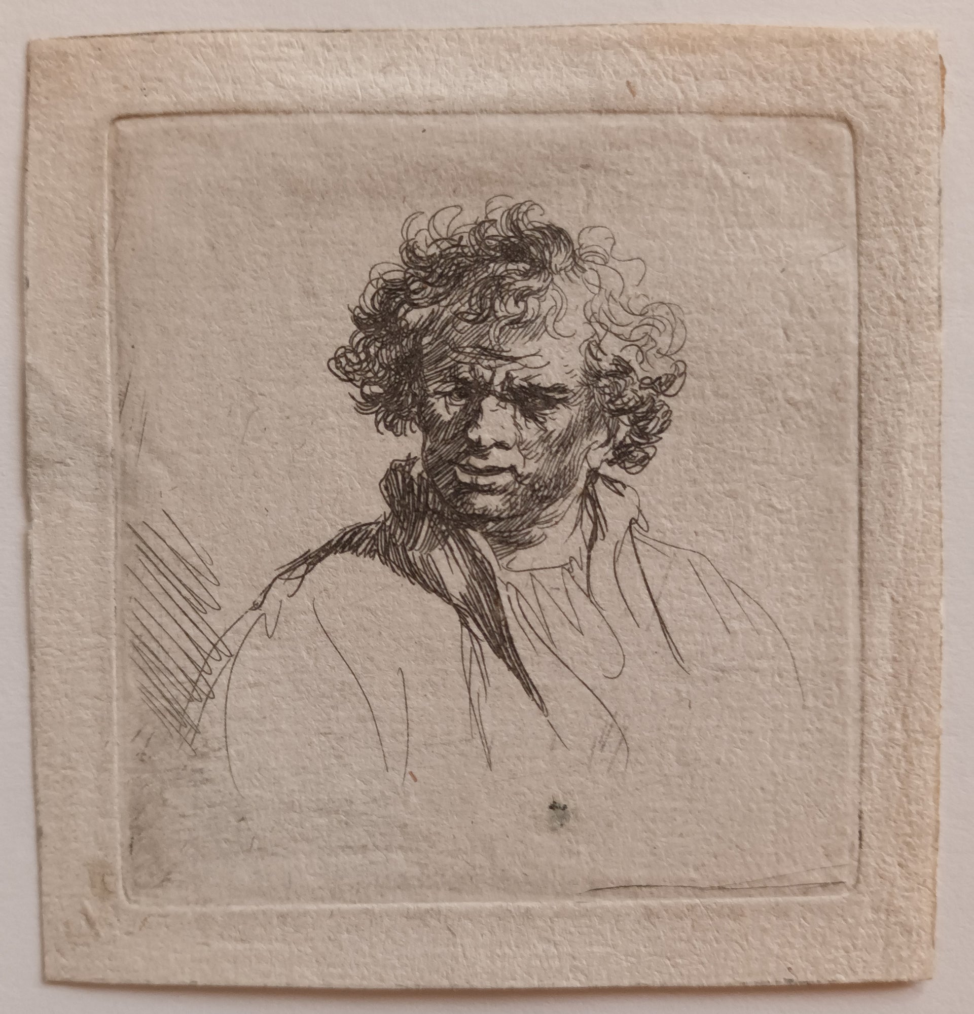Homme à la bouche de travers. Vers 1635.