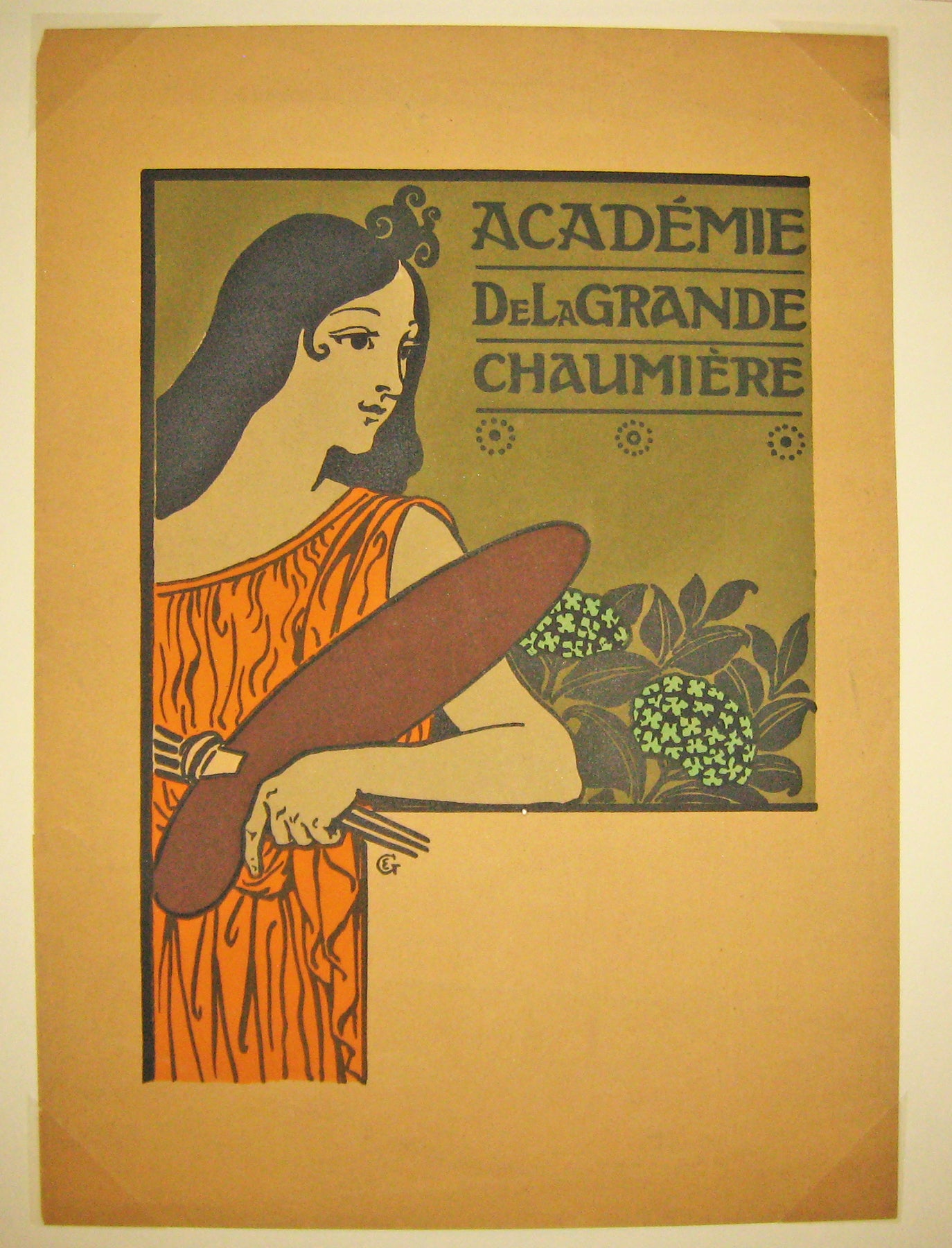 Affiche pour l'Académie de la Grande Chaumière.