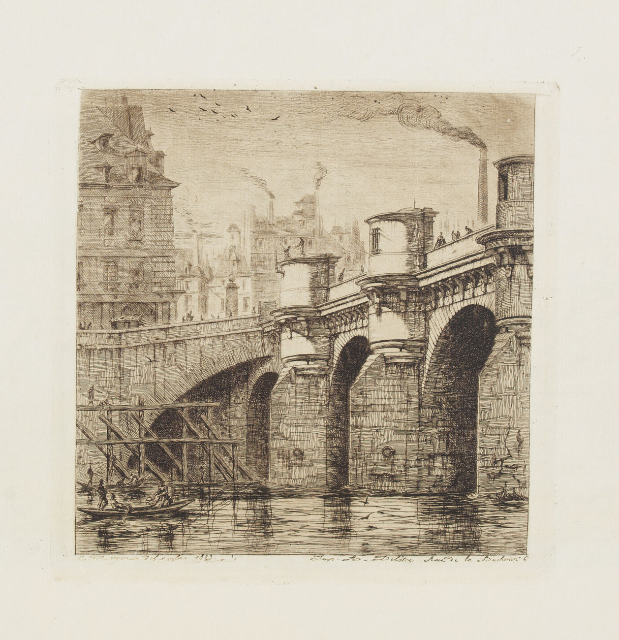 Eaux-fortes sur Paris, vers 1850-1854