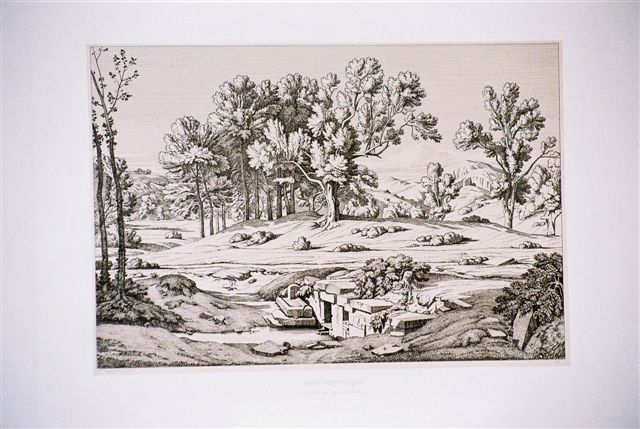 Mont Pentélique. Vue de l'une des Sources du Pentélique. 1845.
