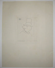 Charger l'image dans la galerie, Charles Baudelaire de profil en chapeau  (2ème planche).