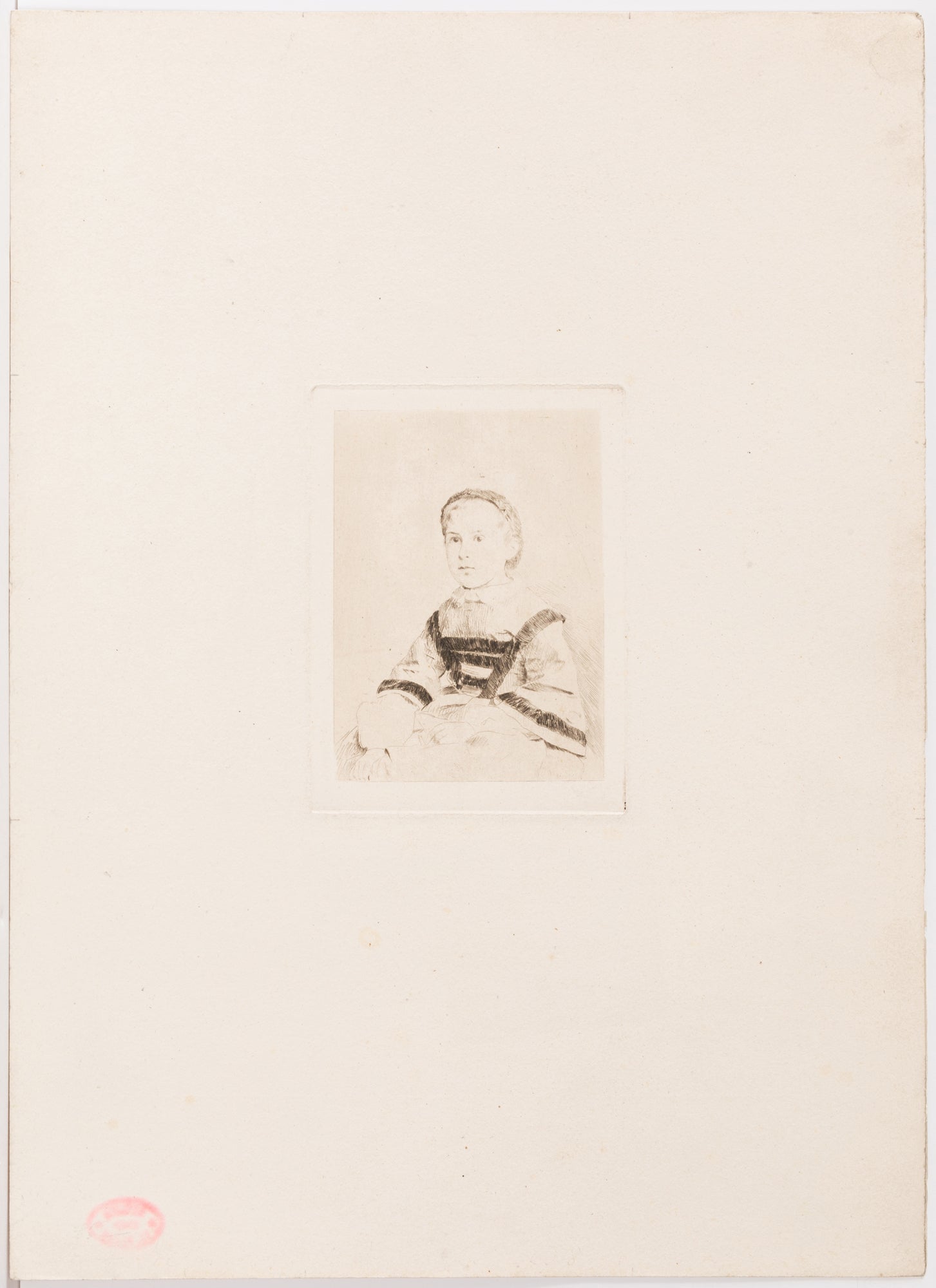 Mademoiselle Nathalie Wolkonska, 2e planche. Vers 1860-1861.