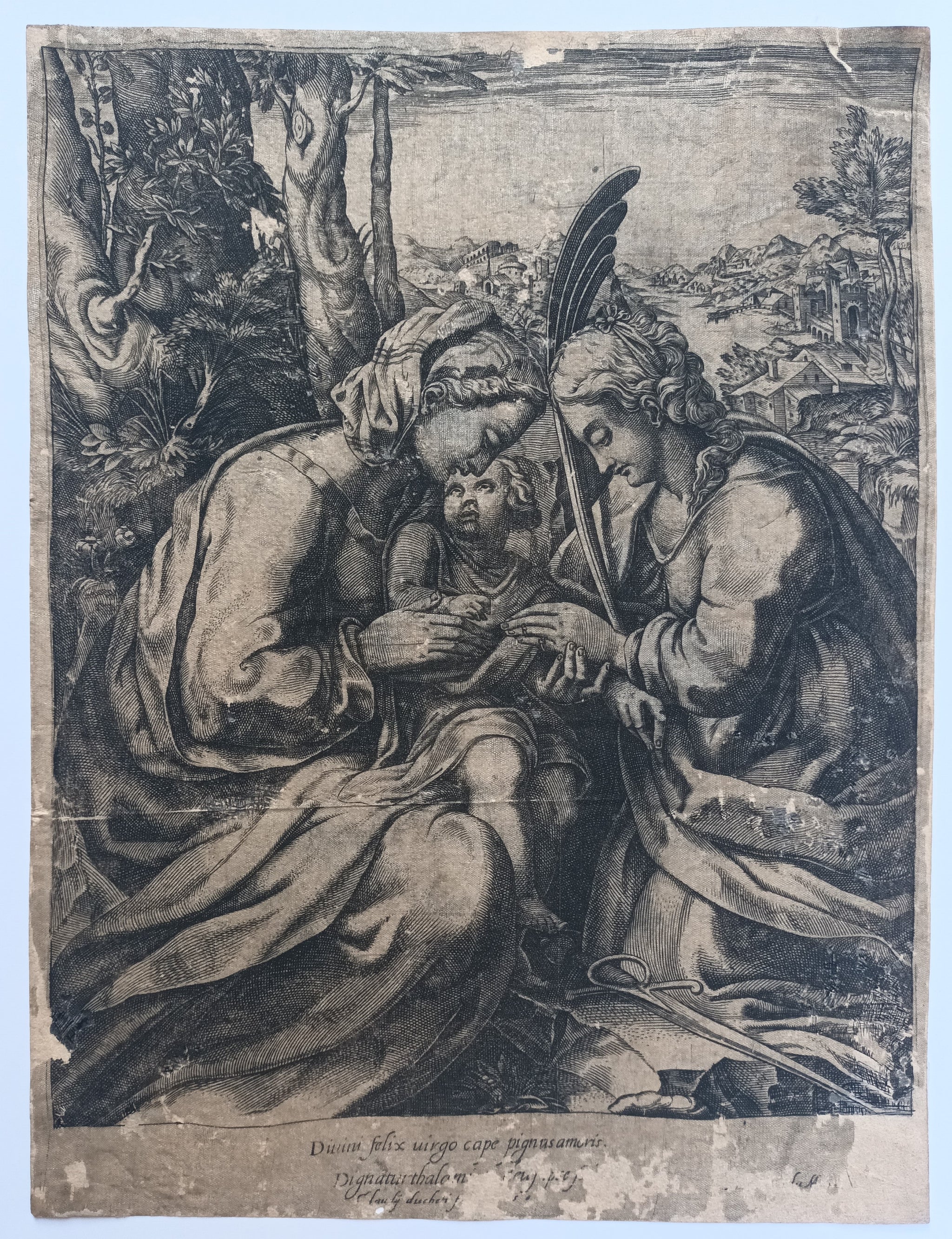 Le mariage mystique de Sainte Catherine. 1580.