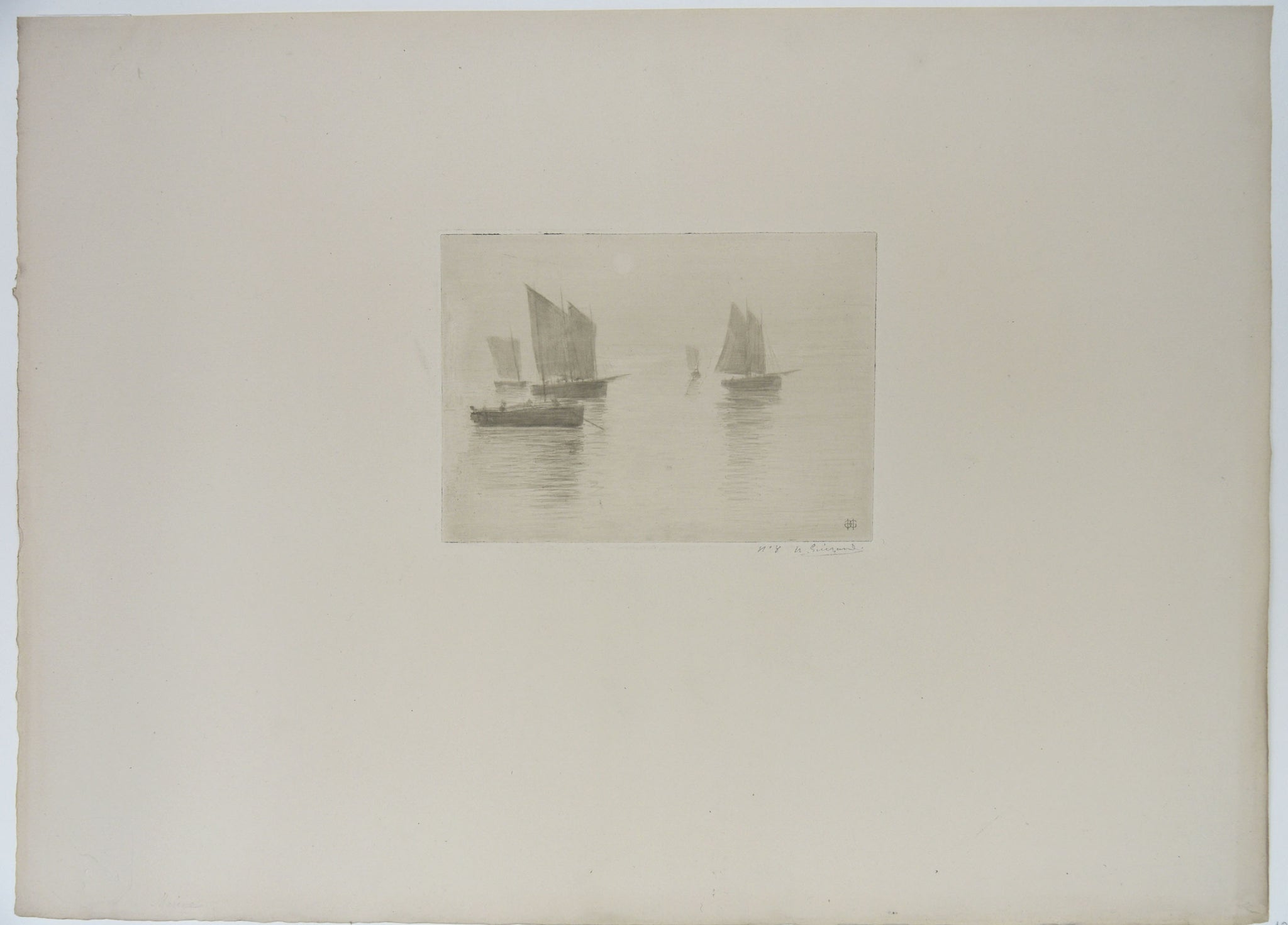 Bateaux dans le Brouillard.