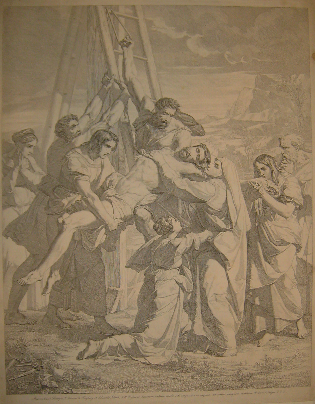 La descente de croix.