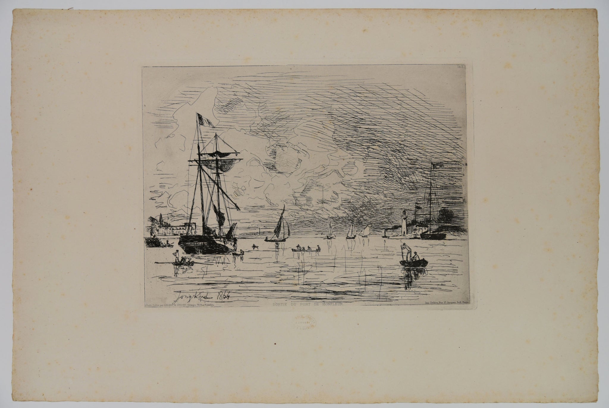 Sortie du port de Honfleur.