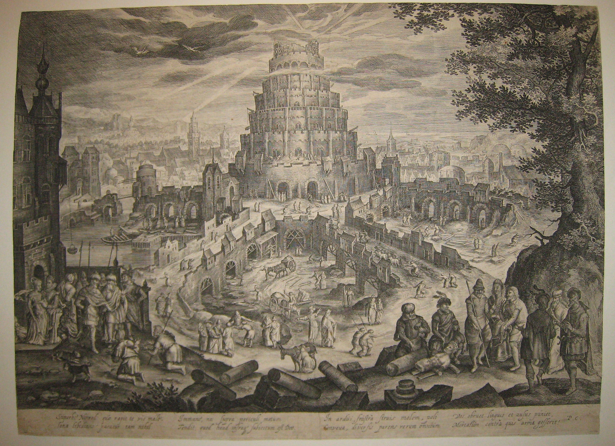 Nemrod faisant bâtir la tour de Babel.