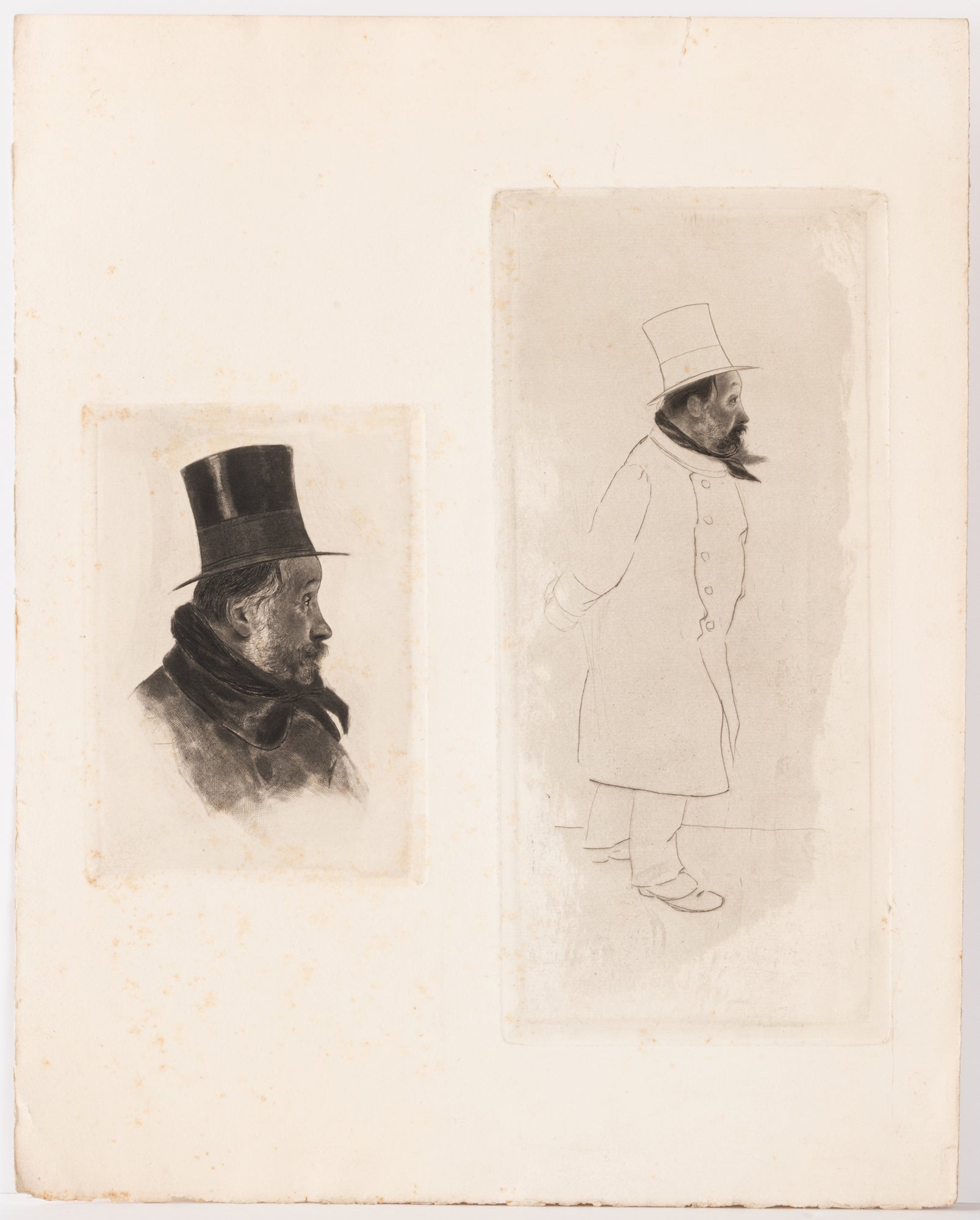 Portrait d'Edgar Degas, et Degas en pied, vers 1886-1912