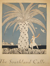 Charger l'image dans la galerie, Affiche pour les Magasins Wanamaker. "The Southland Calls… And the Salons at Wanamaker's reply with an echoing beauty of color and exotic lovelines".