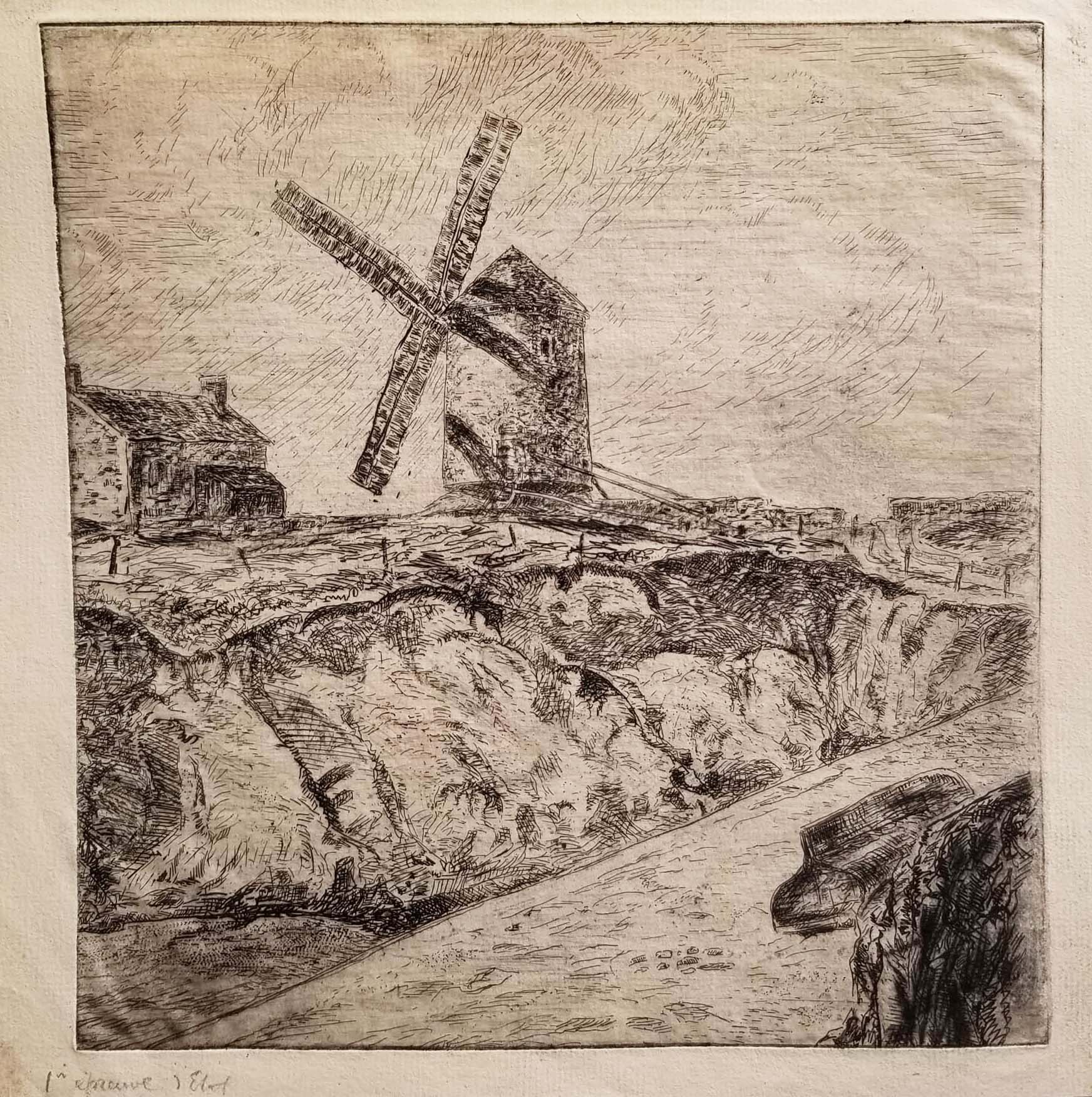 Le moulin sur la falaise.