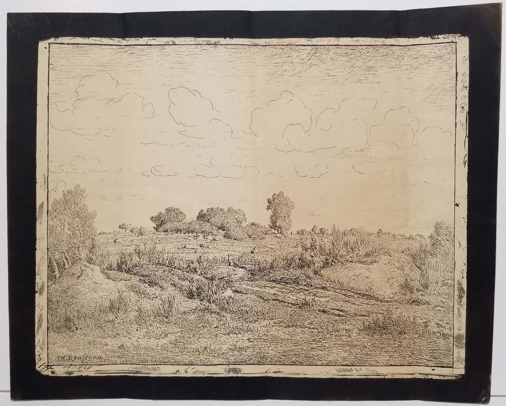 La plaine de la Plante à Biau. 1862.