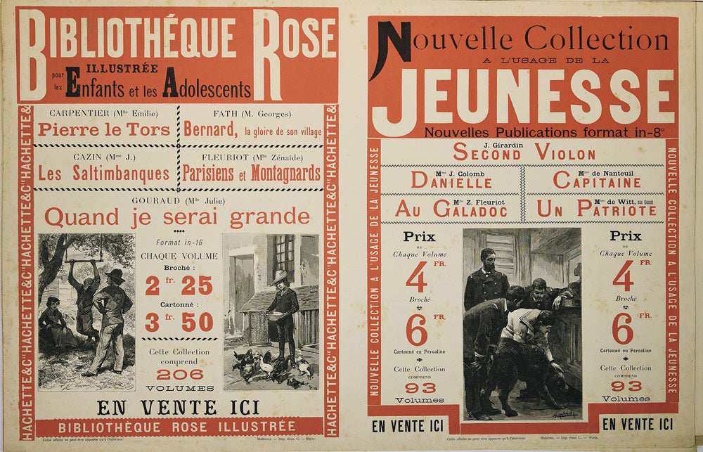 Affiches et affichettes de librairie, 1884-1889