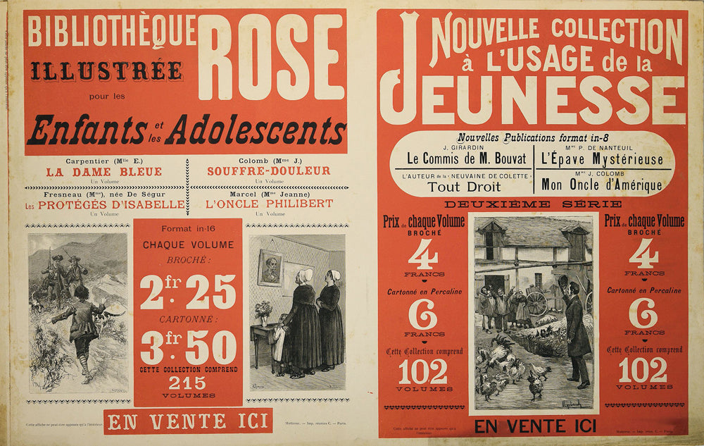 Affiches et affichettes de librairie, 1884-1889