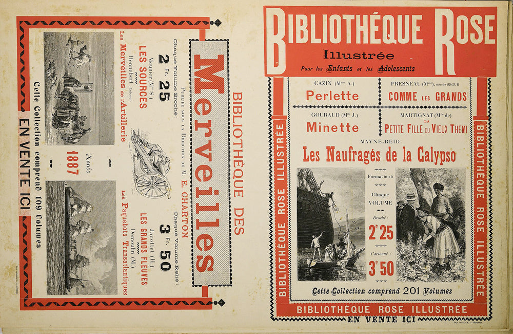 Affiches et affichettes de librairie, 1884-1889