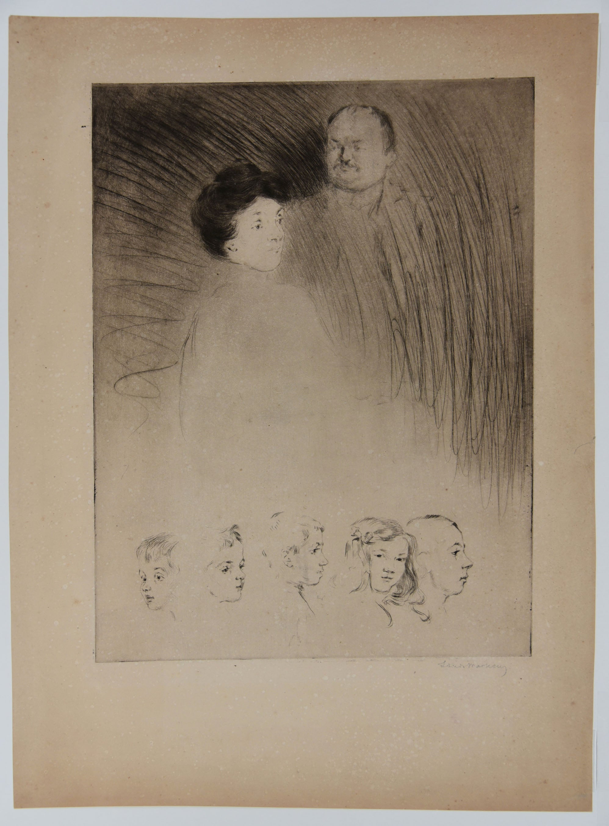 Monsieur et madame Cottereau et les enfants.
