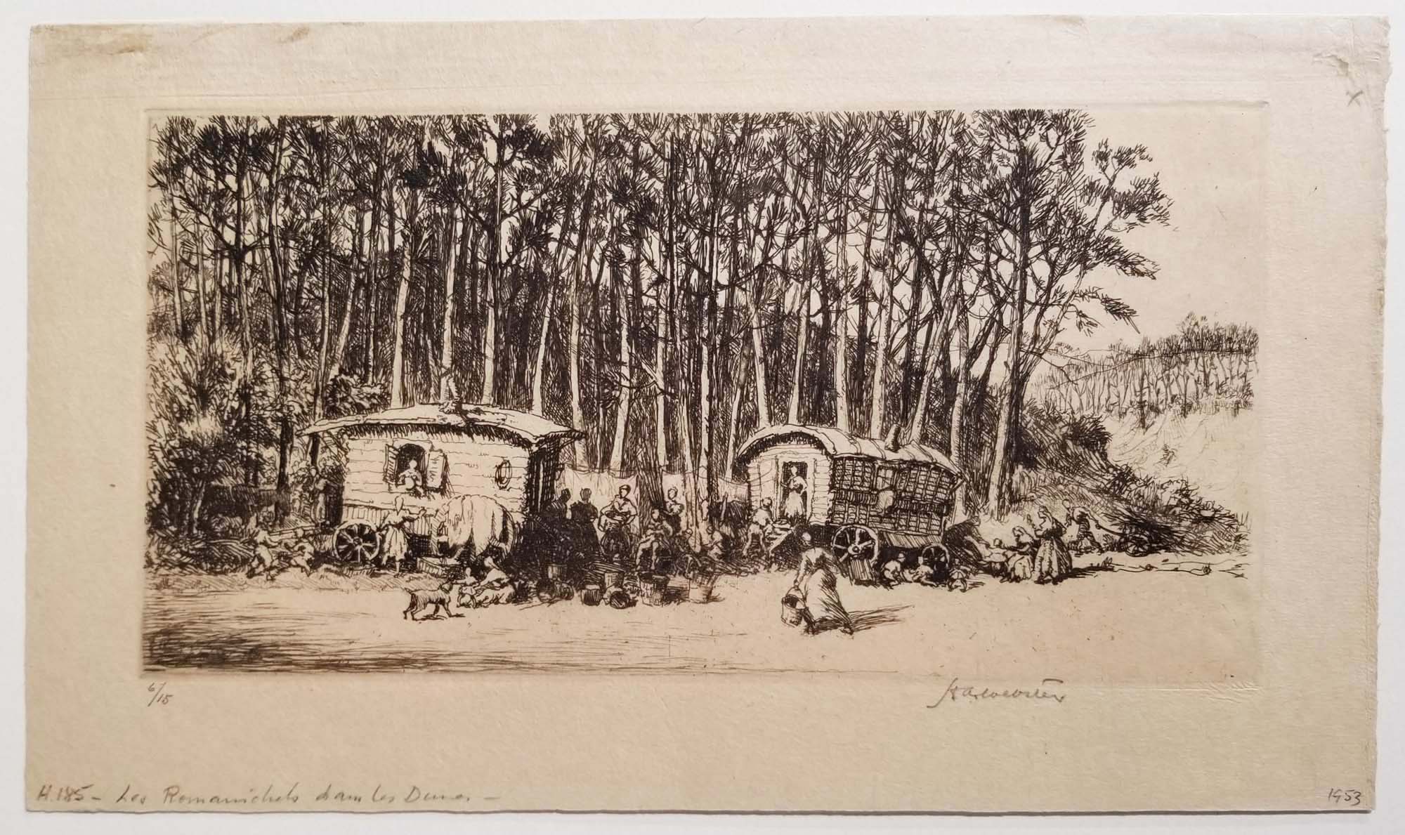 Les Romanichels dans les dunes.