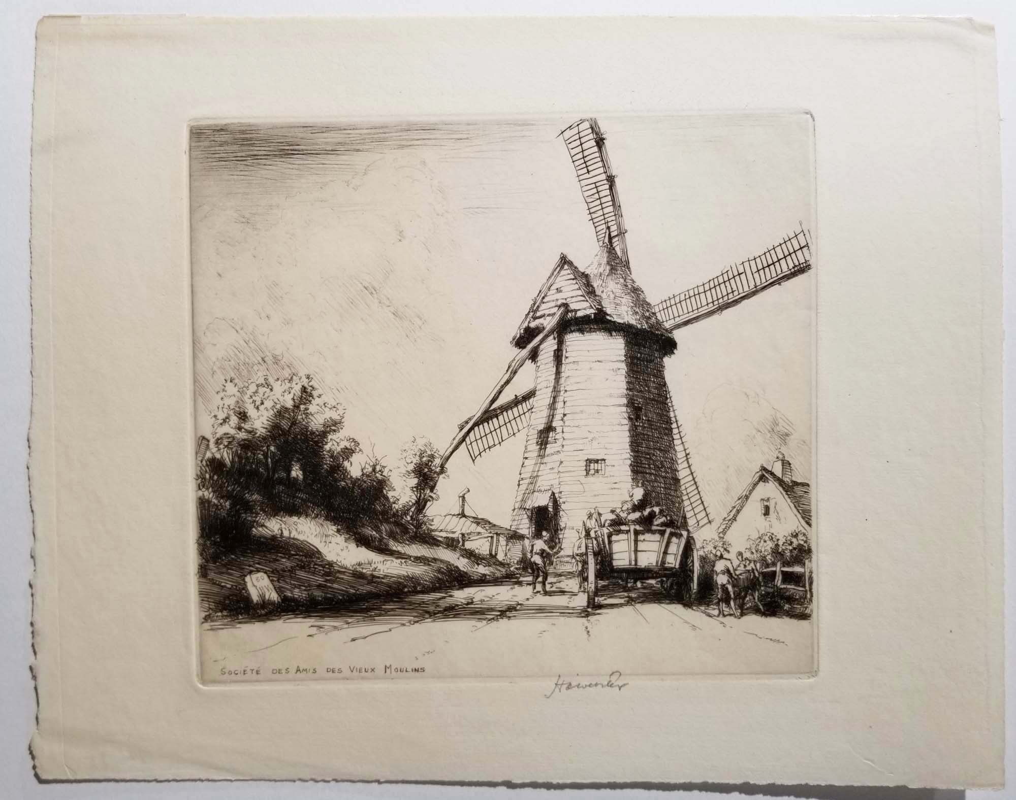 L'Approche du moulin.  1930.