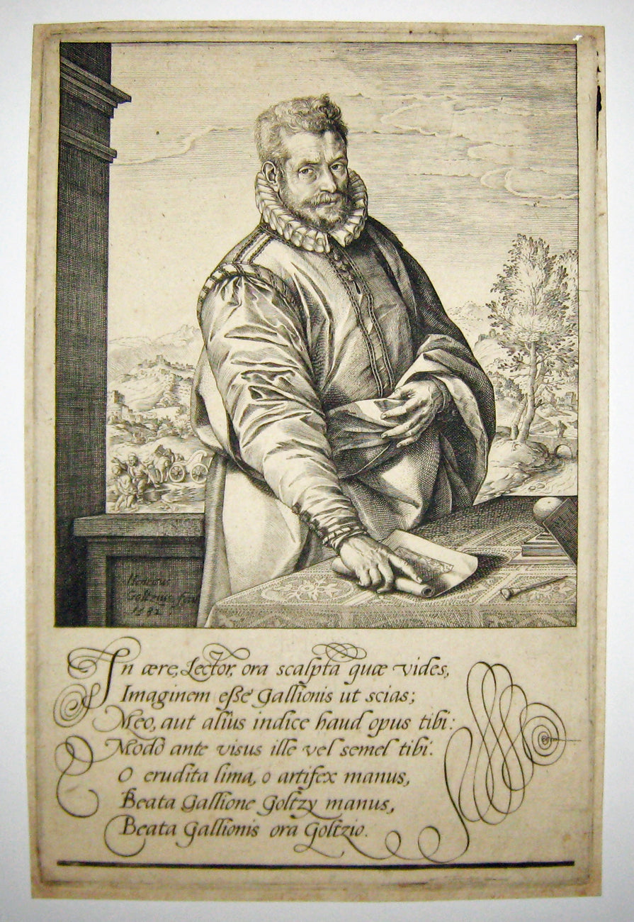 Portrait de Philippe Galle (Graveur né à Haarlem en 1537 et mort en 1612).