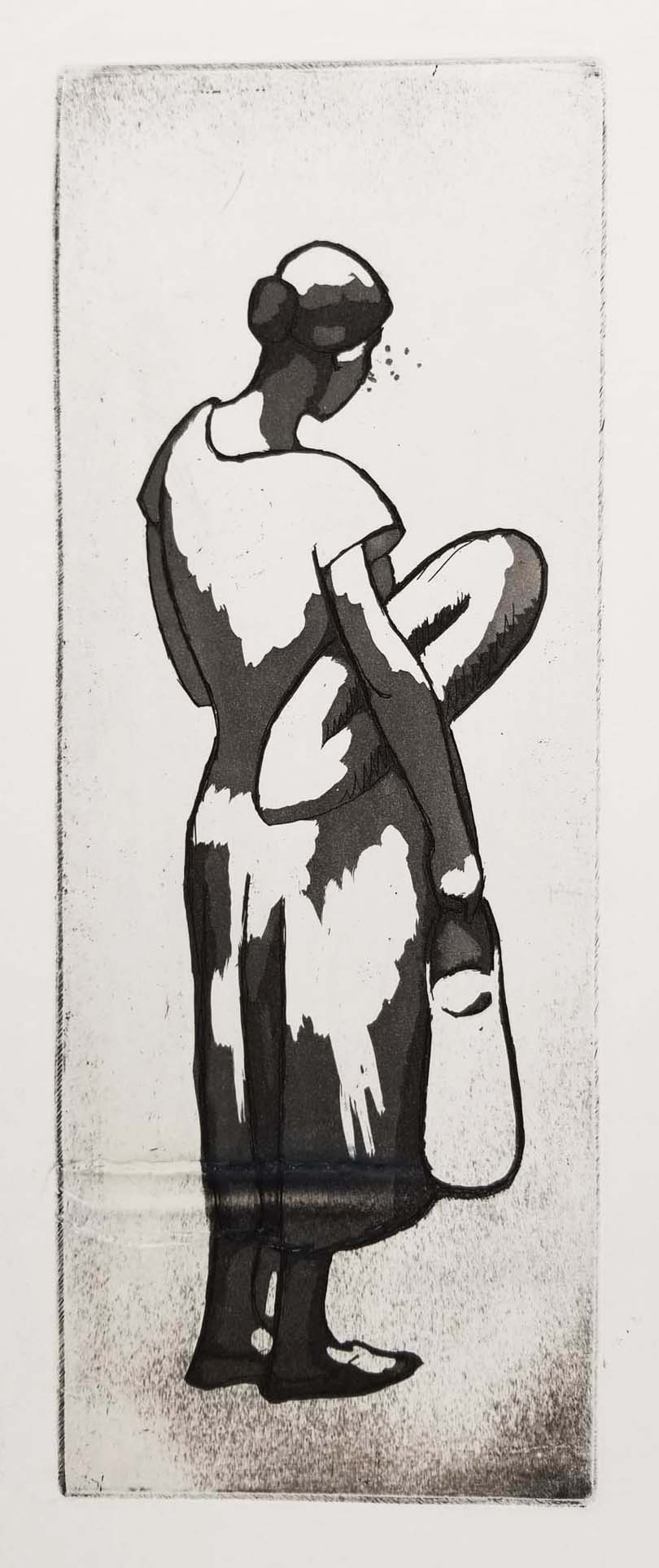 Femme revenant du marché, no. 1. 1927.