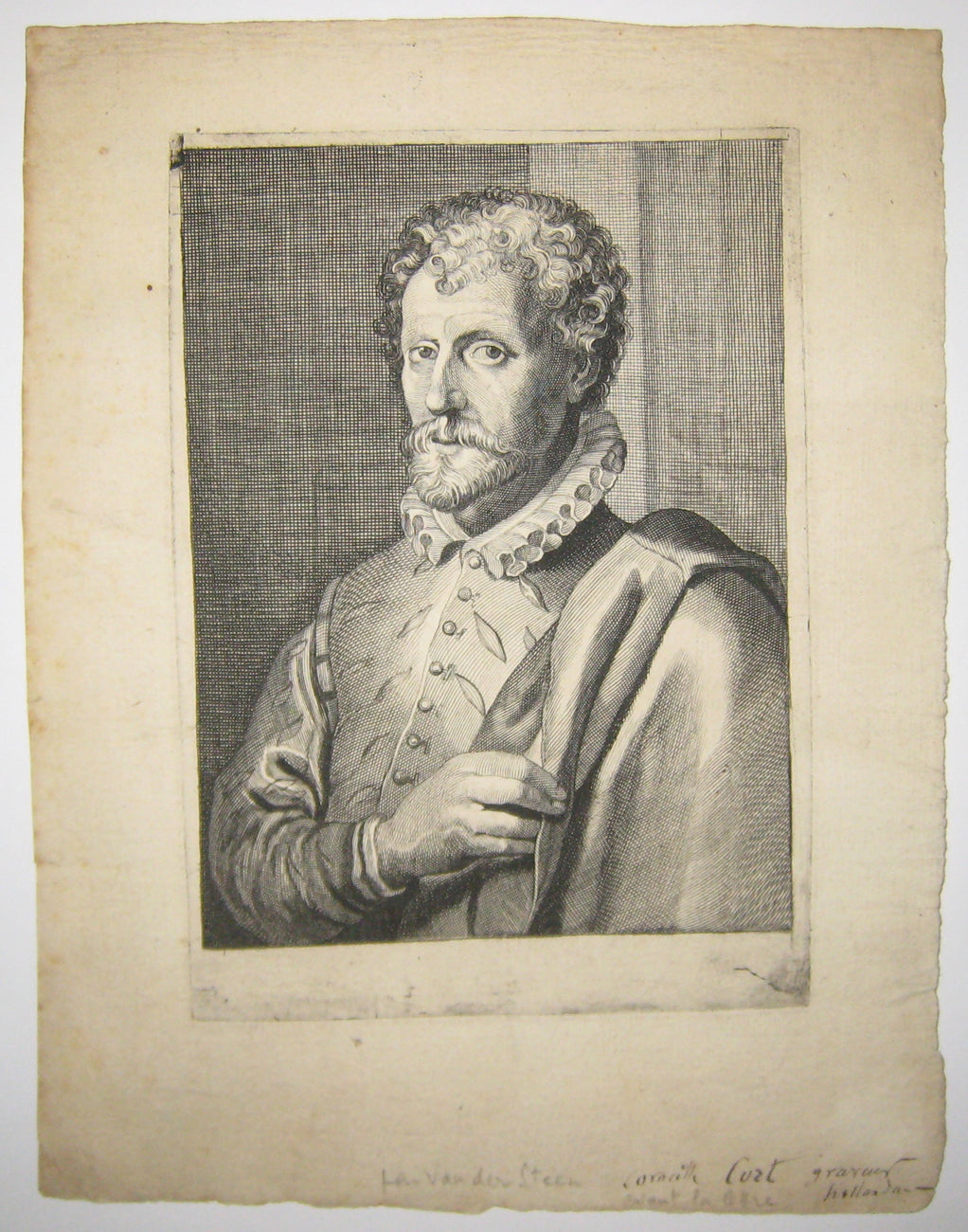 Portrait en buste de Cornelis Cort (1533†1578).