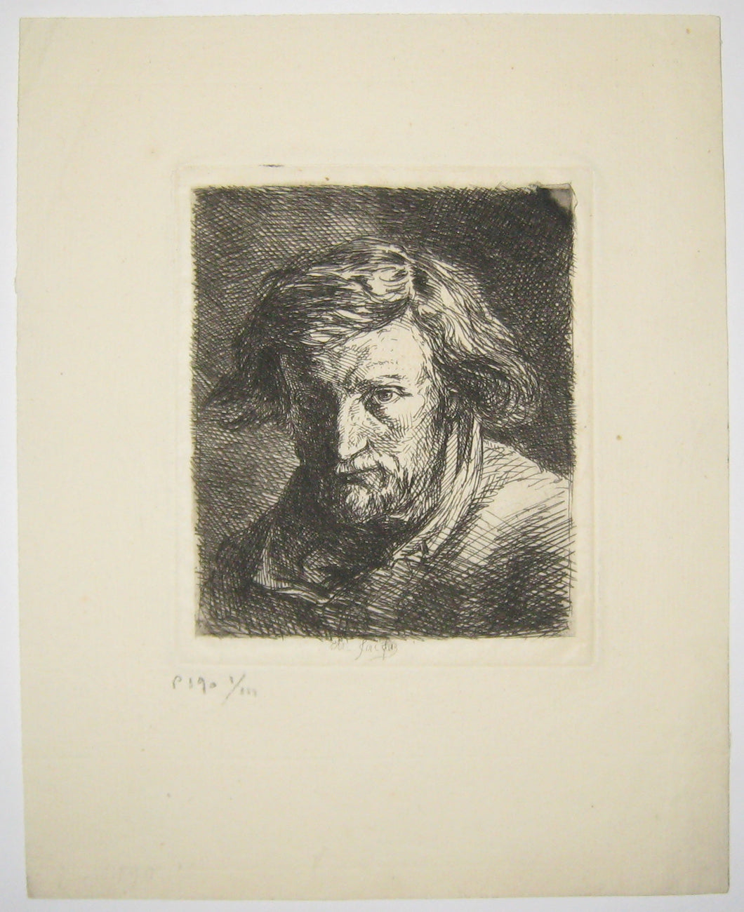 Autoportrait de l'artiste à l'âge de 33 ans.