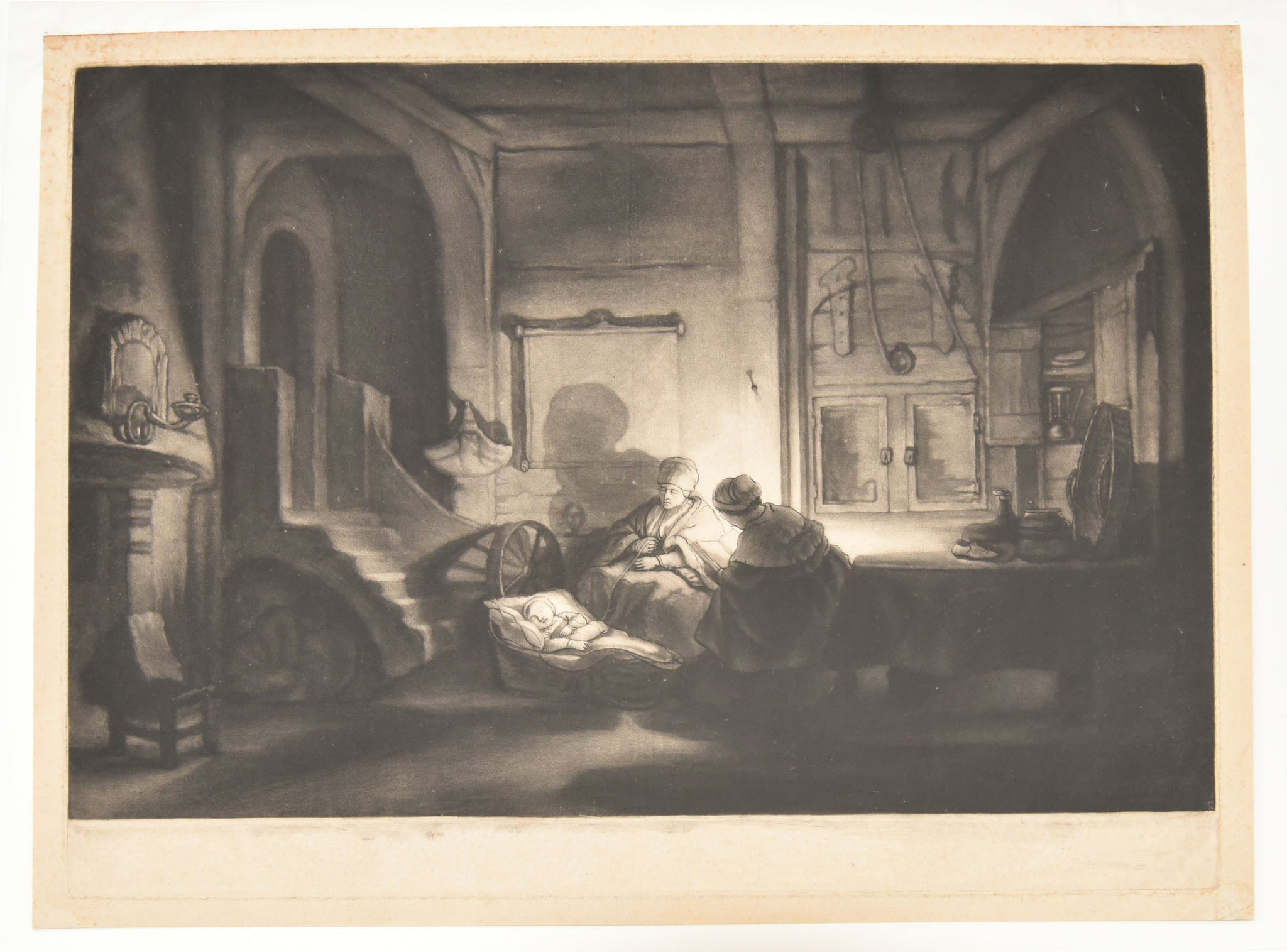 La Sainte Famille la nuit 
ou Intérieur hollandais.