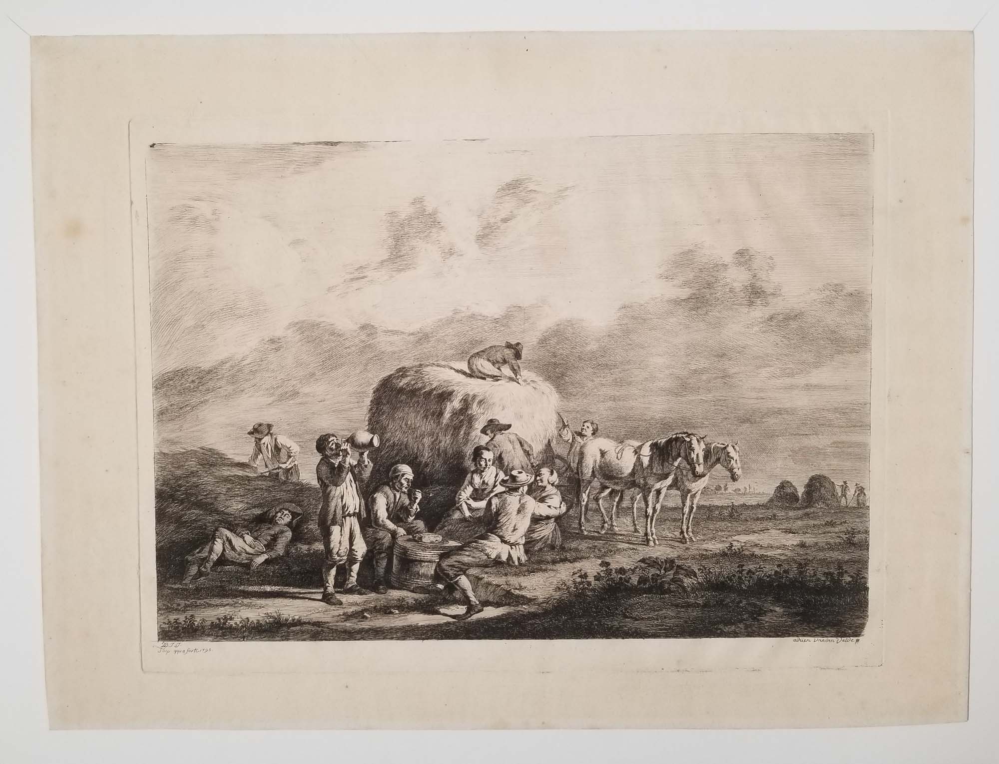 Le Repos des Faucheurs. 1795.