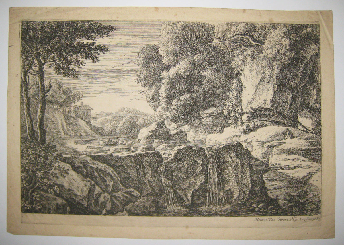 La petite cascade d'eau.