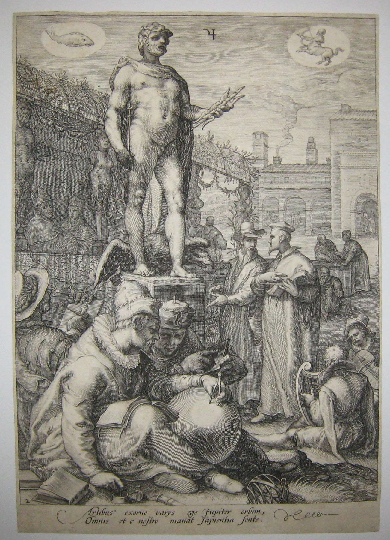 Jupiter présidant les Arts libéraux.