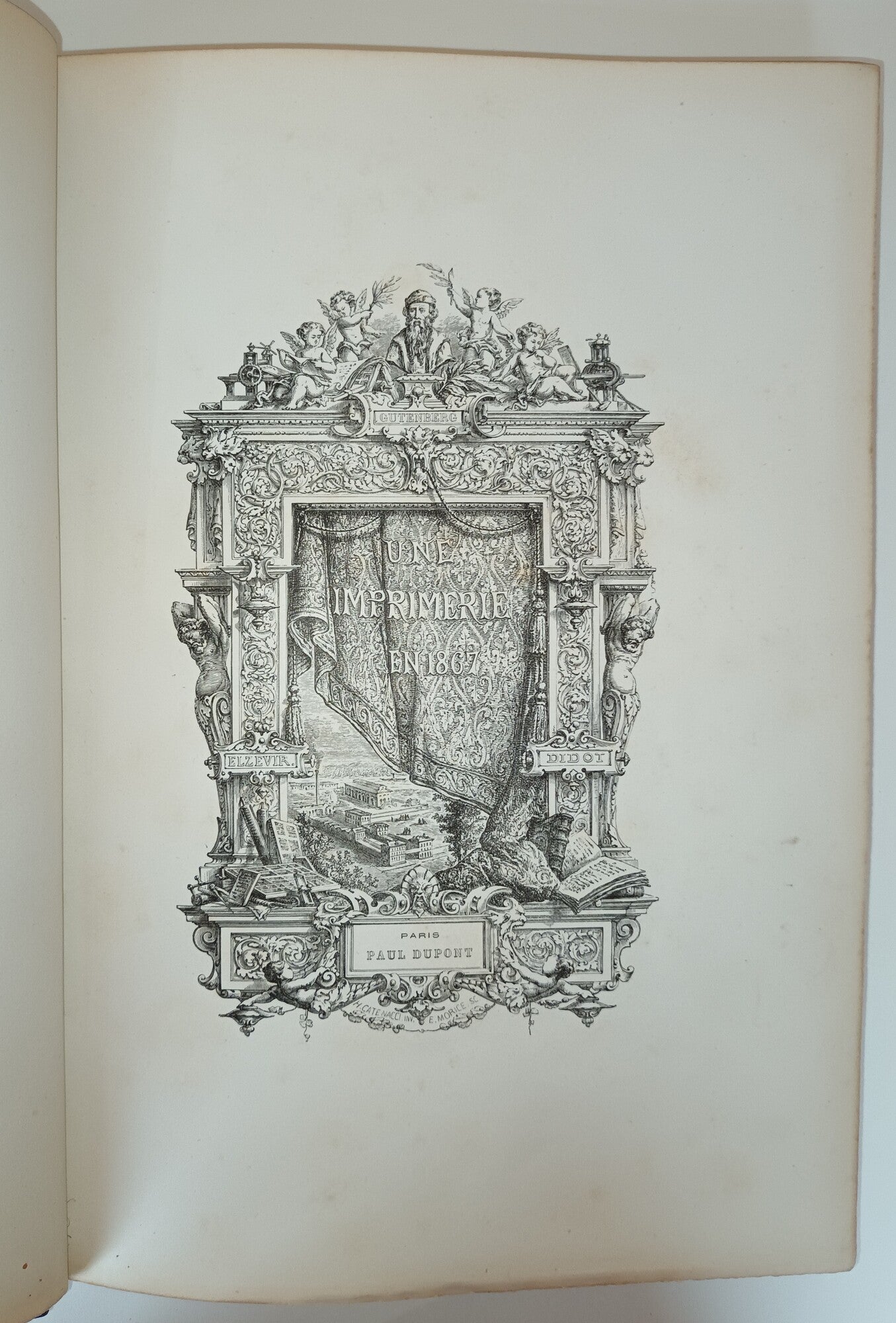 Une imprimerie en 1867. 1867.