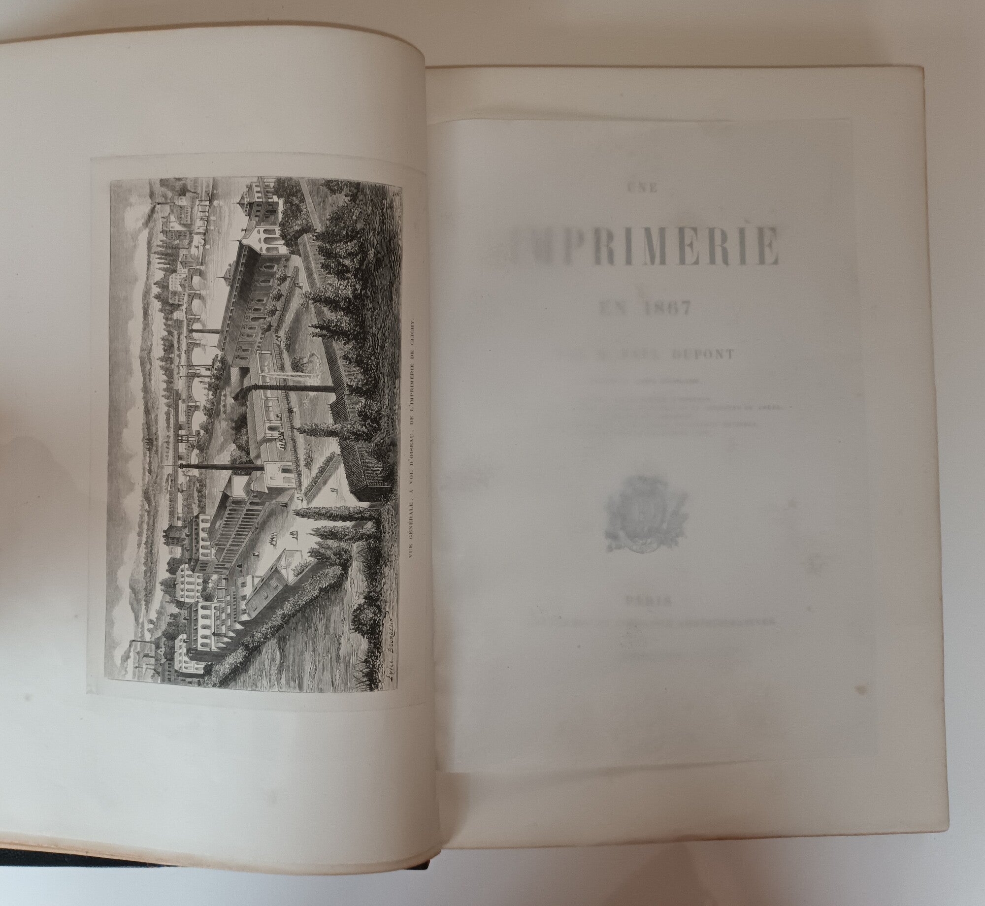 Une imprimerie en 1867. 1867.