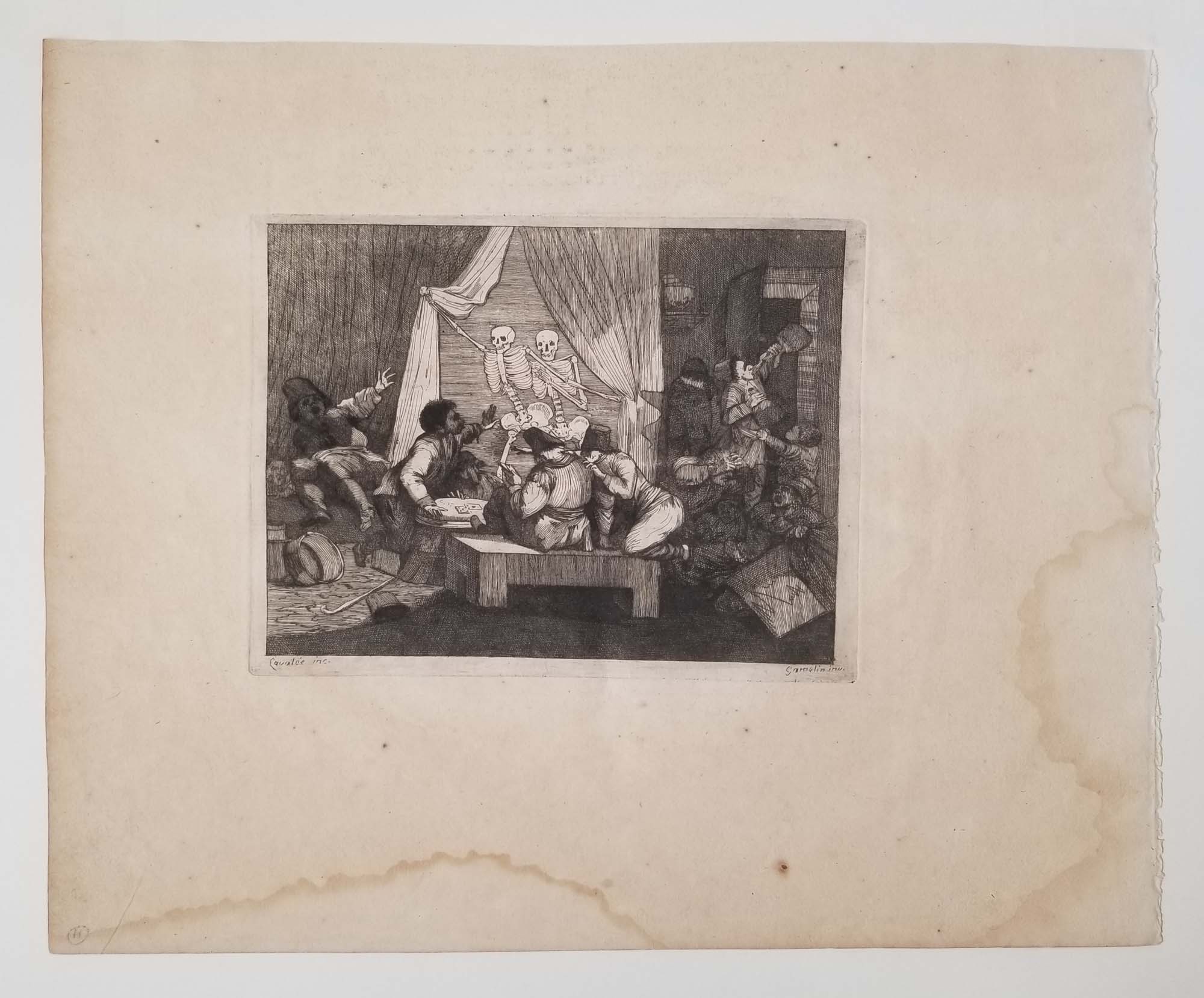 Cabaret des vices. (Allégorie). 1779.