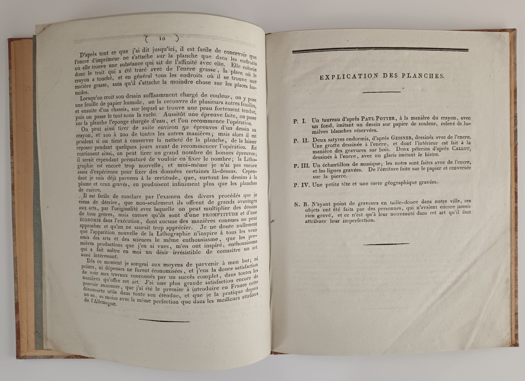 Rapport sur la lithographie introduite en France.1815.