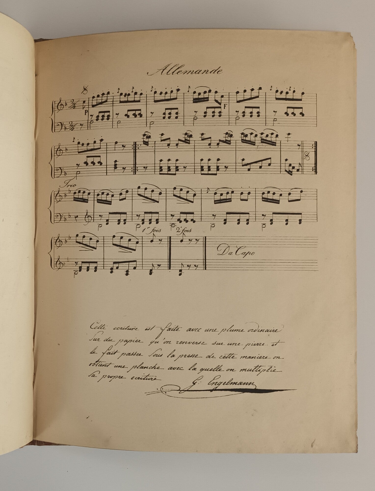 Rapport sur la lithographie introduite en France.1815.