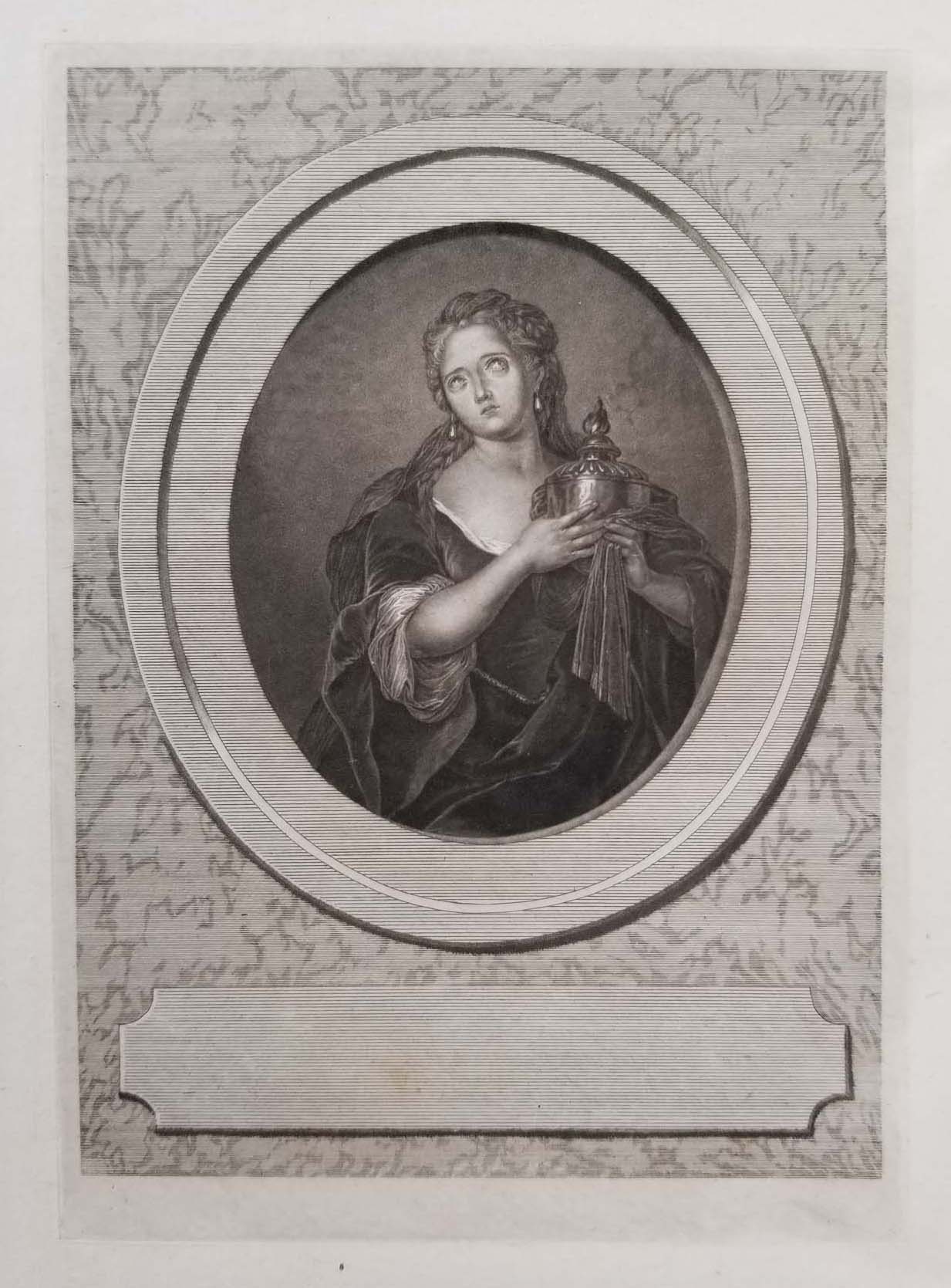 Adrienne Lecouvreur (Épernay 1692 † 1730 Paris) dans le rôle de Cornélie, héroïne de la pièce de Corneille