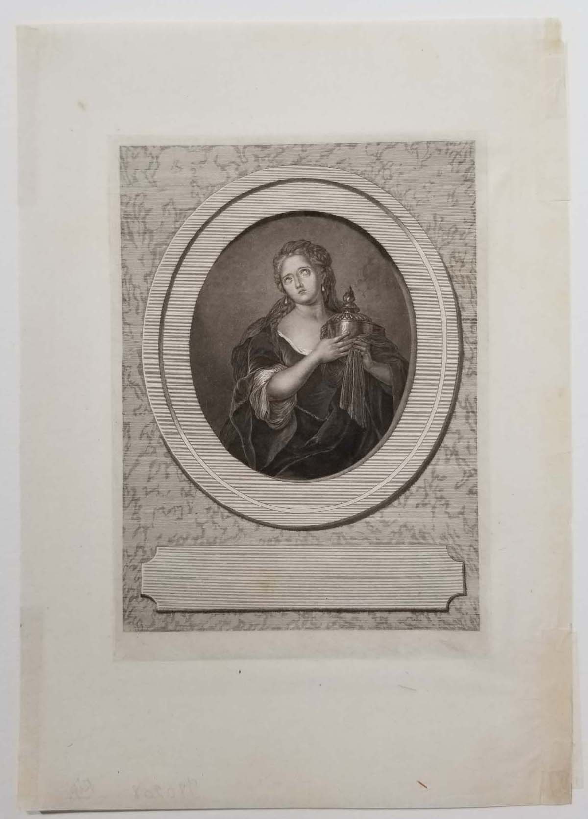 Adrienne Lecouvreur (Épernay 1692 † 1730 Paris) dans le rôle de Cornélie, héroïne de la pièce de Corneille