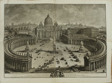 Charger l'image dans la galerie, Deux vues monumentales de la Basilique Saint-Pierre de Rome. 1774-1775